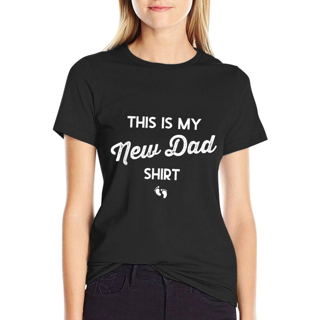 Geschenke für werdende Väter – „This Is My New Dad“ – farbechtes T-Shirt