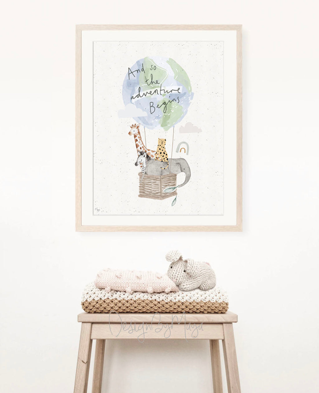 Baby-Tier-Drucke – Glanzpapier-Kinderzimmer-Wandkunstdrucke