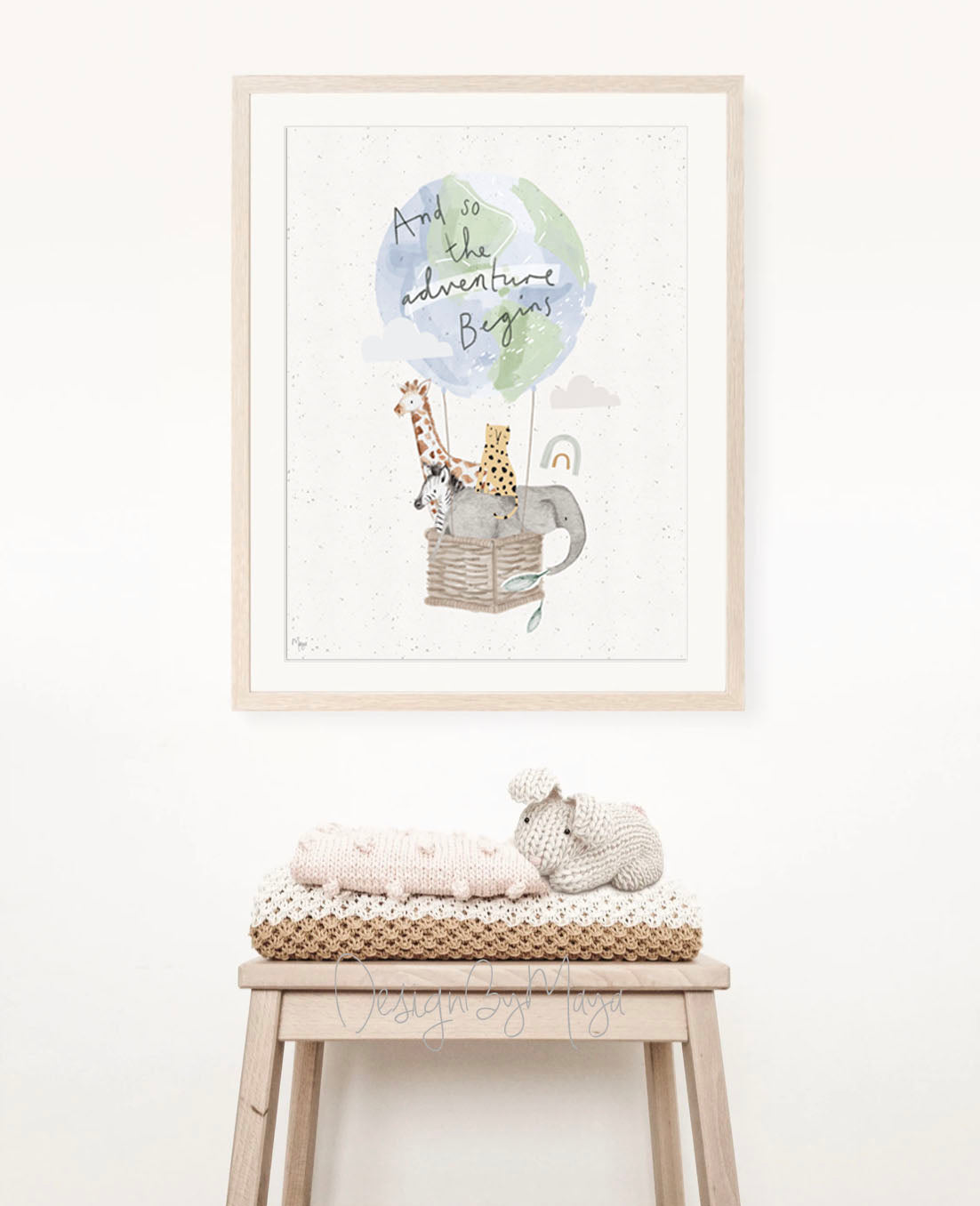 Baby-Tier-Drucke – Glanzpapier-Kinderzimmer-Wandkunstdrucke