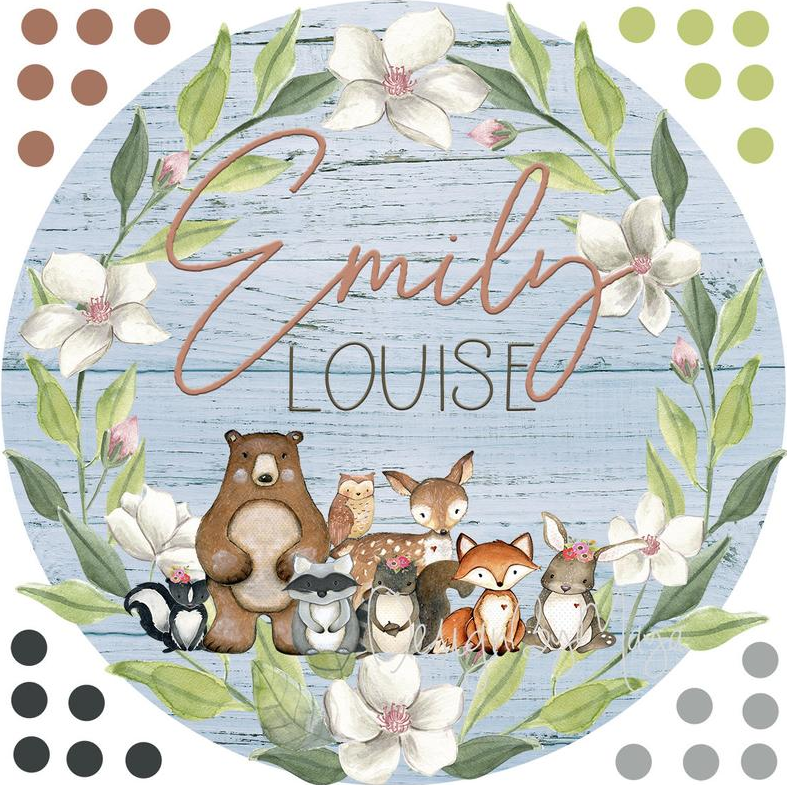 *DU GESTALTEST* - Namensschild aus Holz – Wandsticker aus Stoff für das Kinderzimmer – Personalisiert von dir