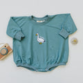 Silly Goose Bambus Strampler für Babys – Petrol oder Blau – Neugeborenes Baby Kleinkind