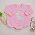 Applizierter Hasen-Sweatshirt-Strampler – Baby/Kleinkind Mädchen – Oster-Outfit