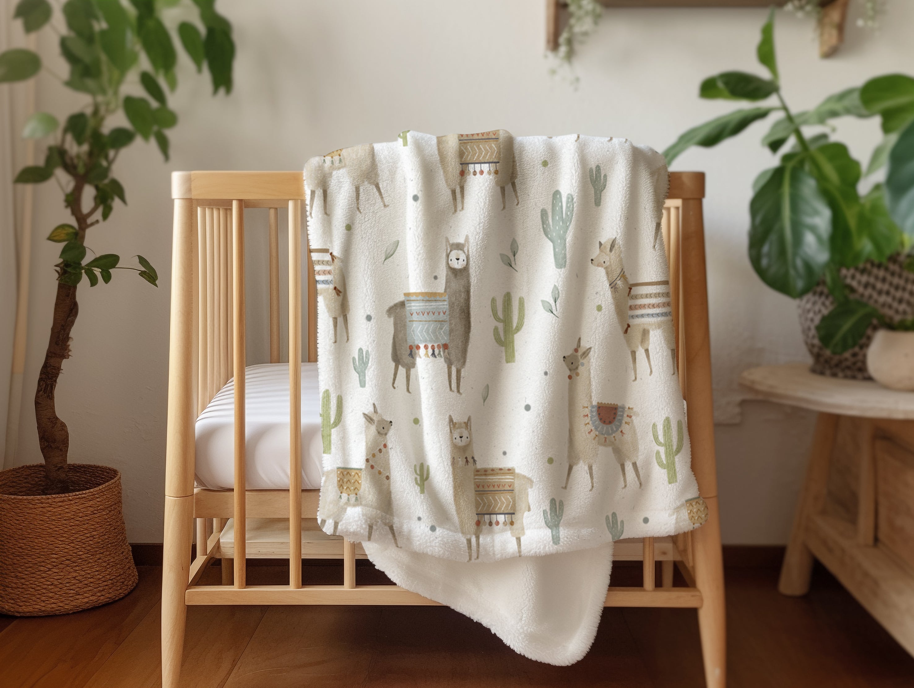 Alphabet - Vintage Babydecke