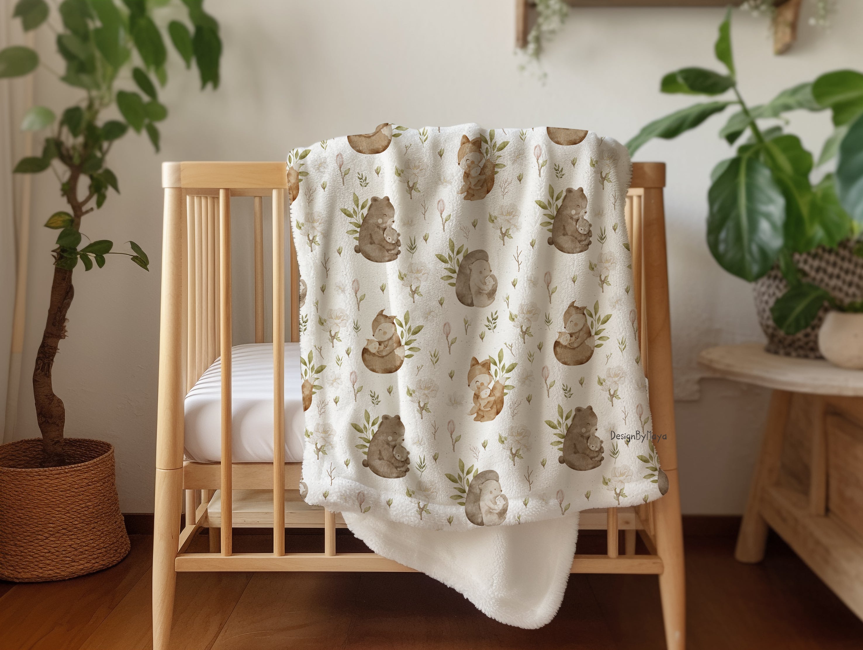 Alphabet - Vintage Babydecke