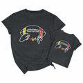 Game Day Familien-Partnerlook Lustiges Fußball Grafik T-Shirt Größe L
