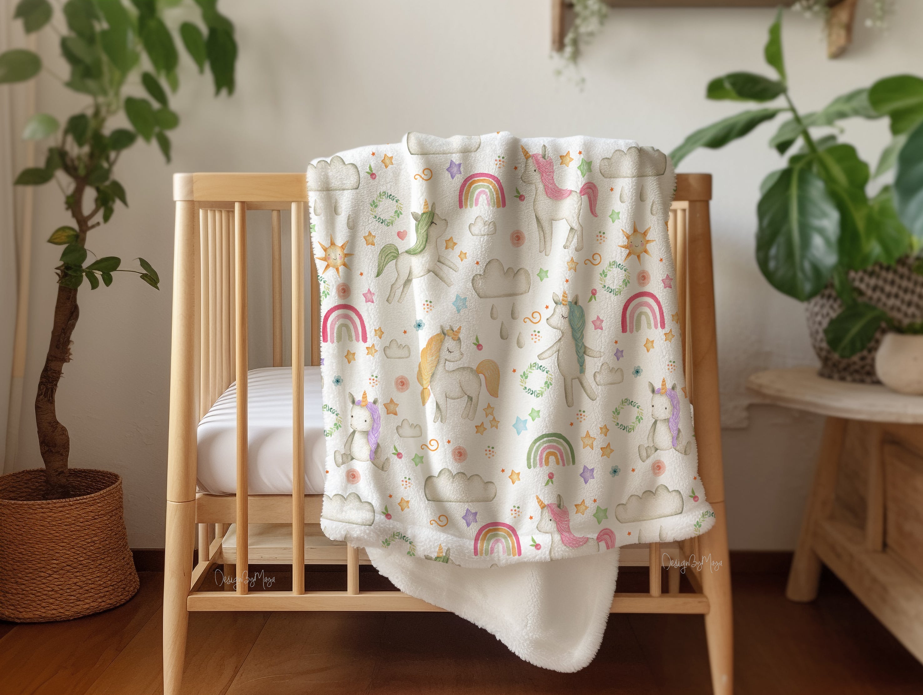 Baby-Tierfarm – Vintage Babydecke