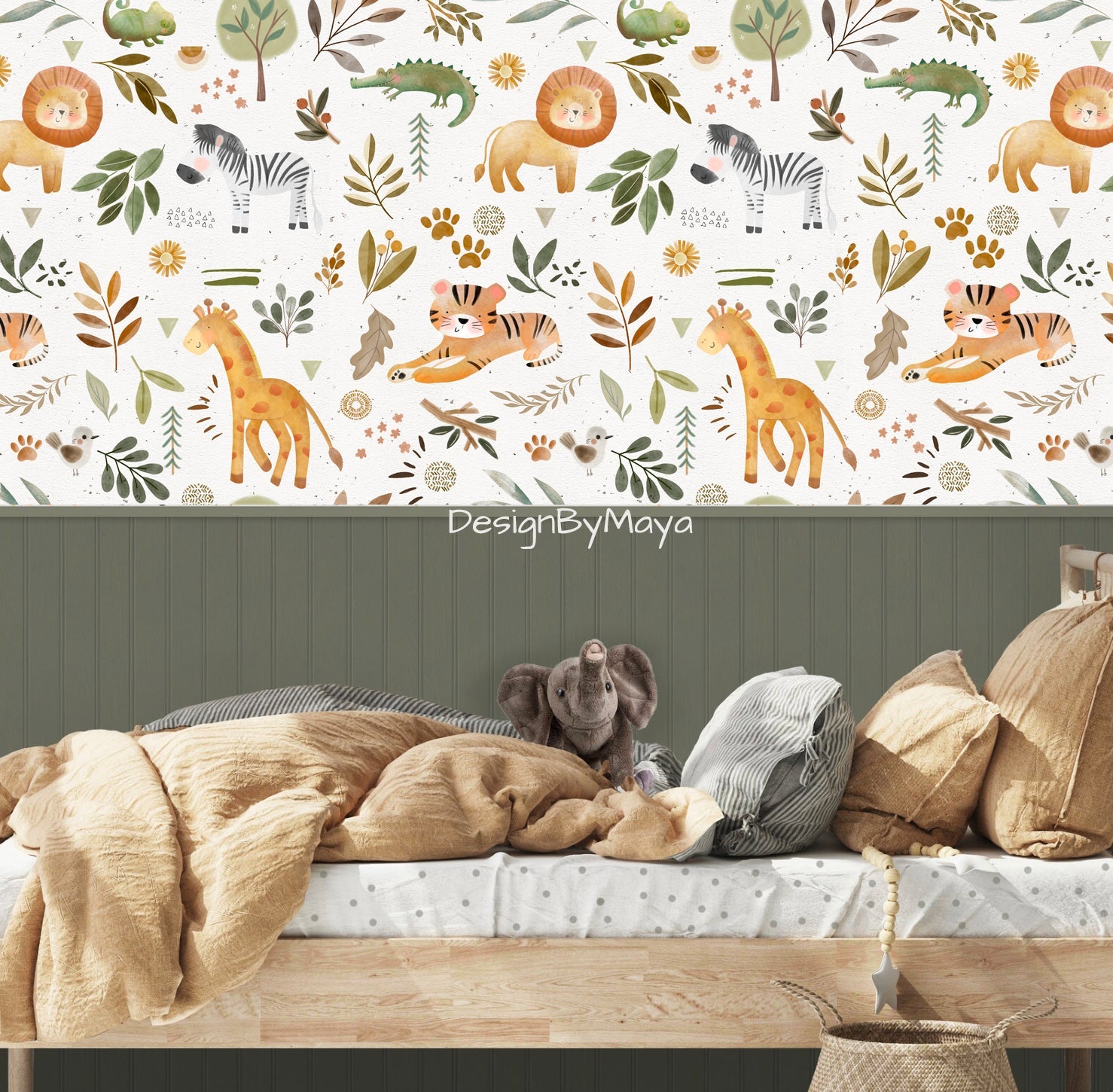 Tapete Arktische Tiere - Wanddekoration für Kinderzimmer