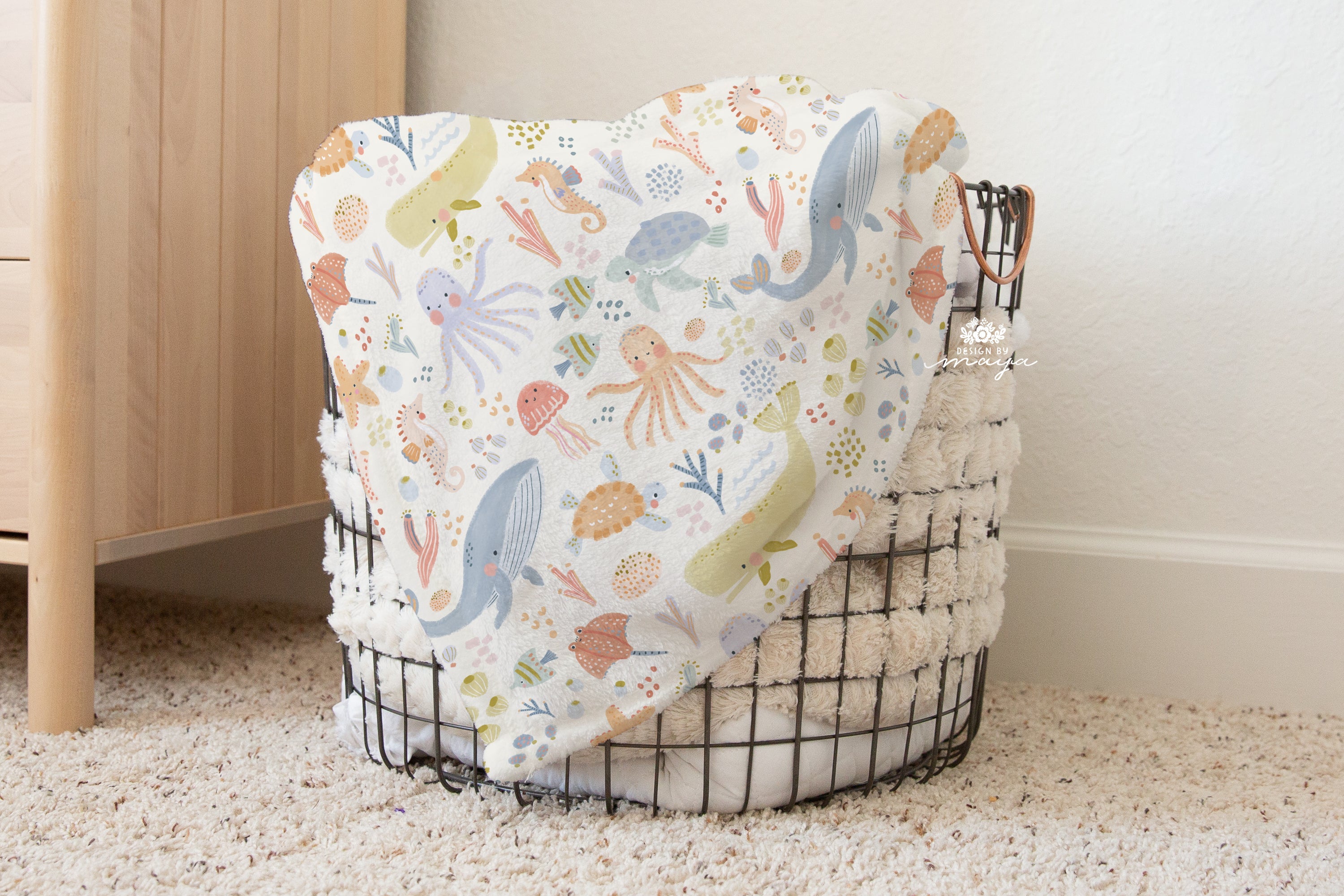 Tierbabys Bauernhof - Vintage Babydecke