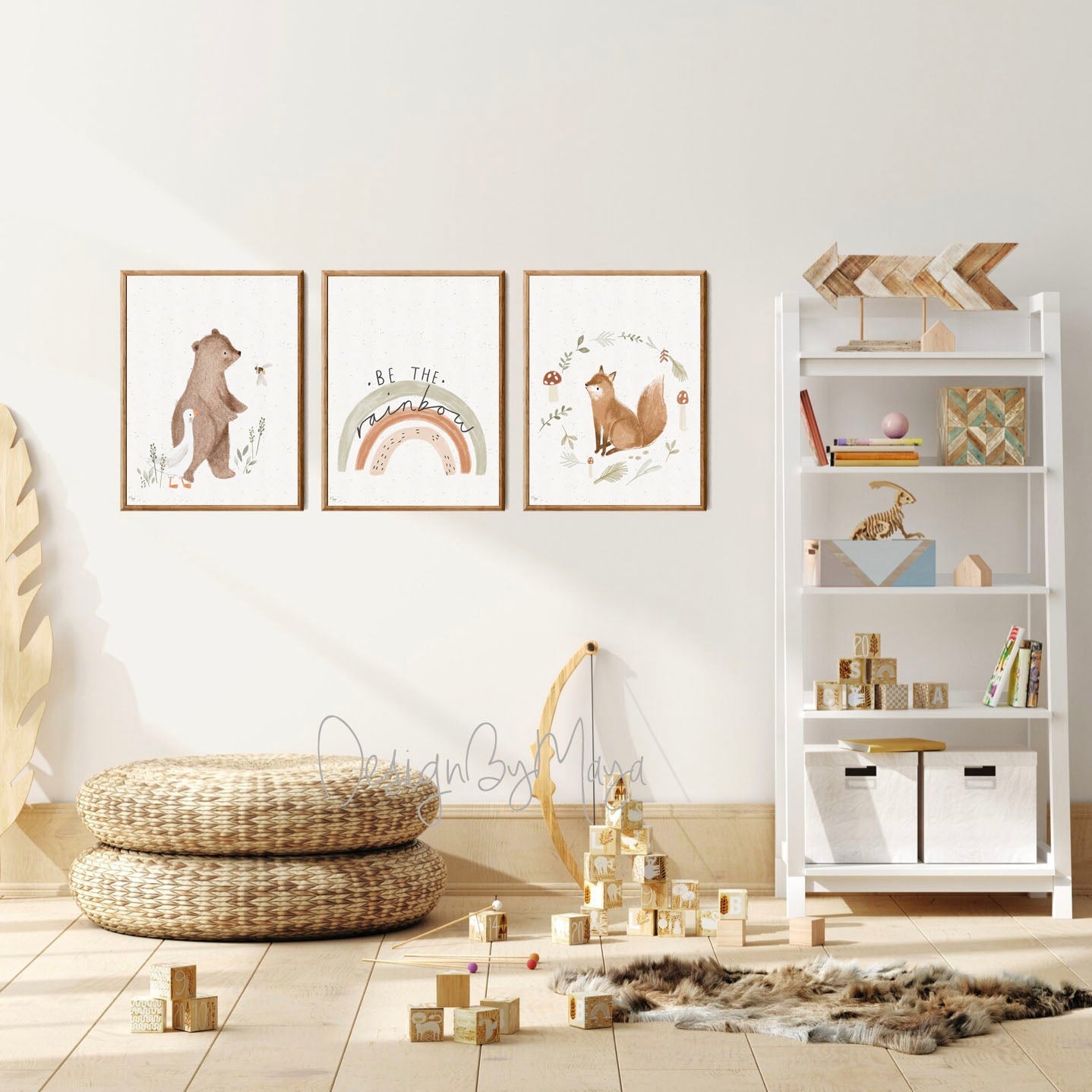 Baby-Tier-Drucke – Glanzpapier-Kinderzimmer-Wandkunstdrucke