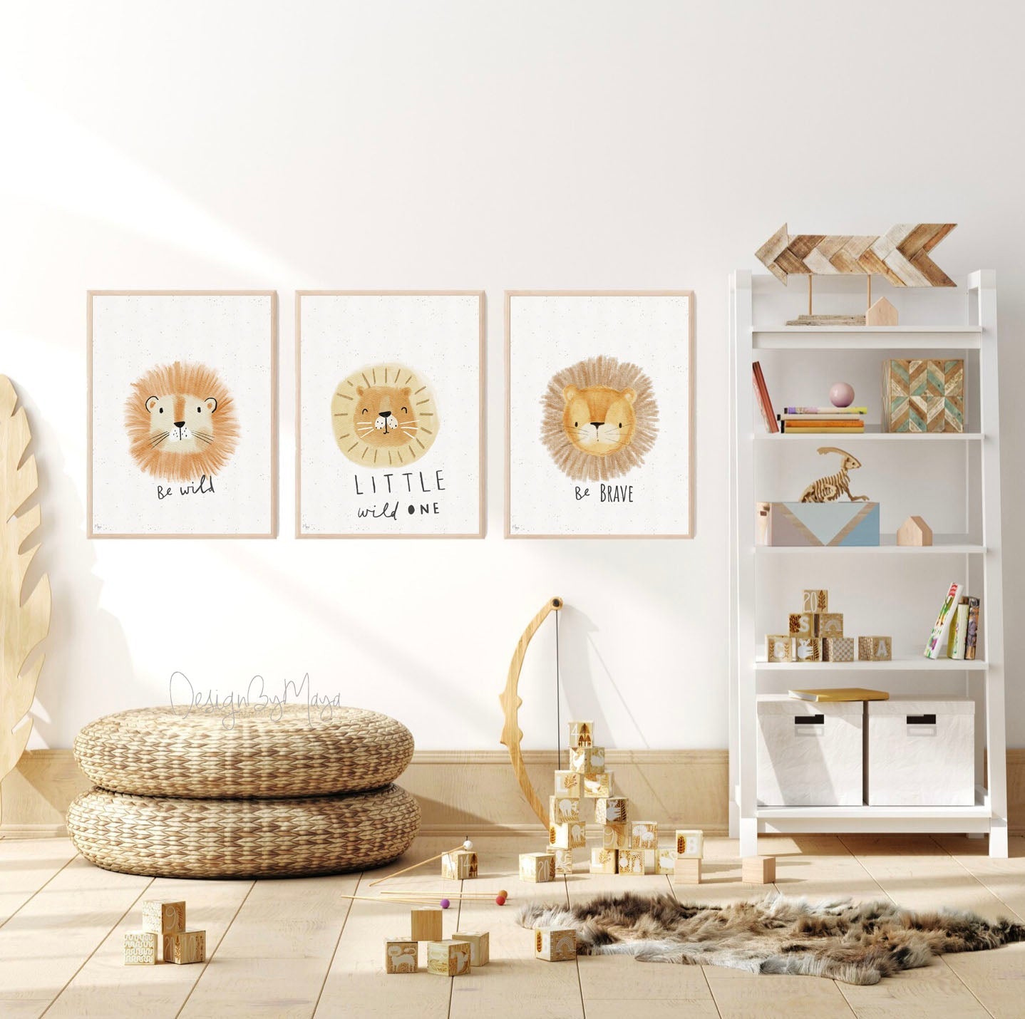 Baby-Tier-Drucke – Glanzpapier-Kinderzimmer-Wandkunstdrucke