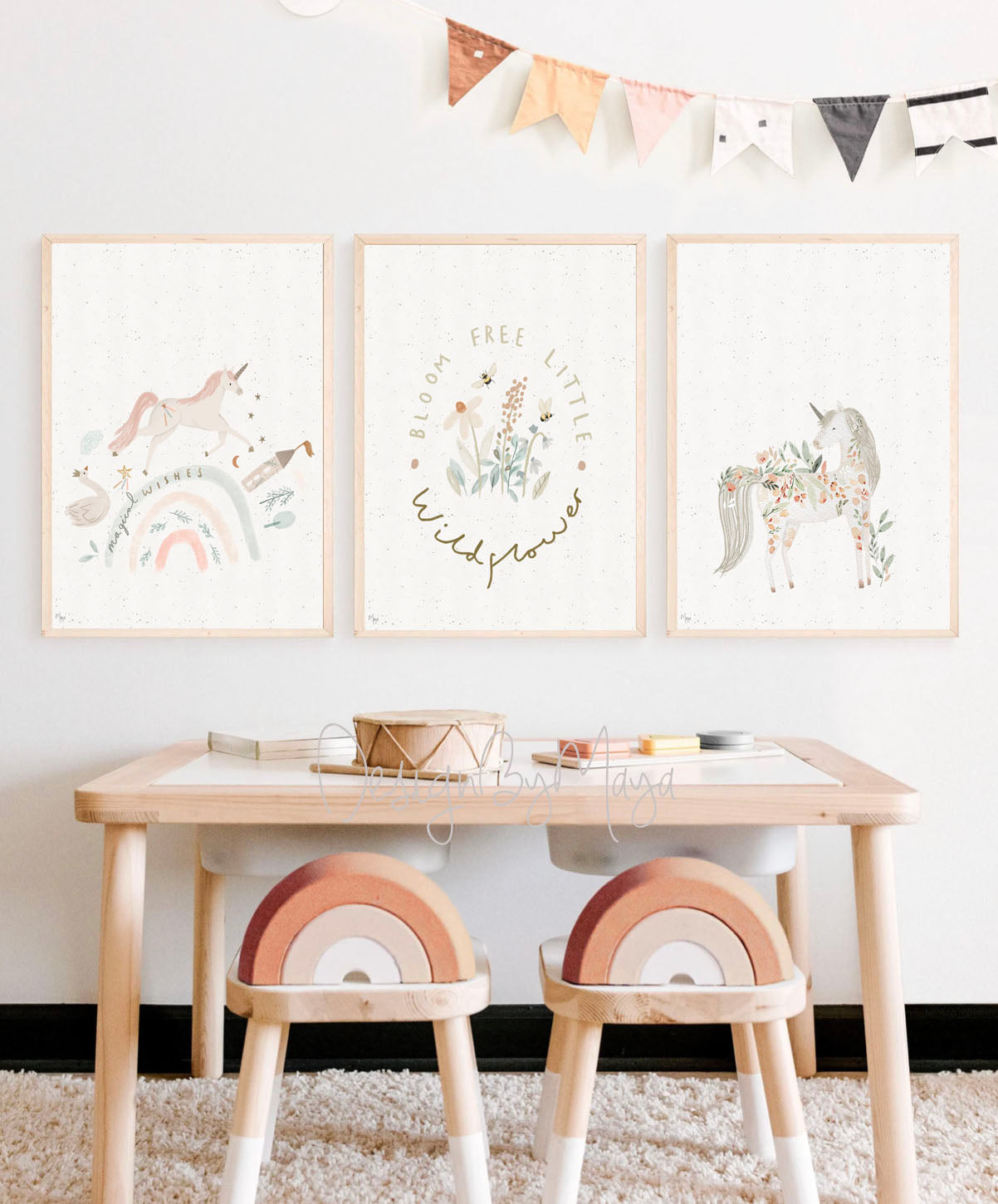 Baby-Tier-Drucke – Glanzpapier-Kinderzimmer-Wandkunstdrucke