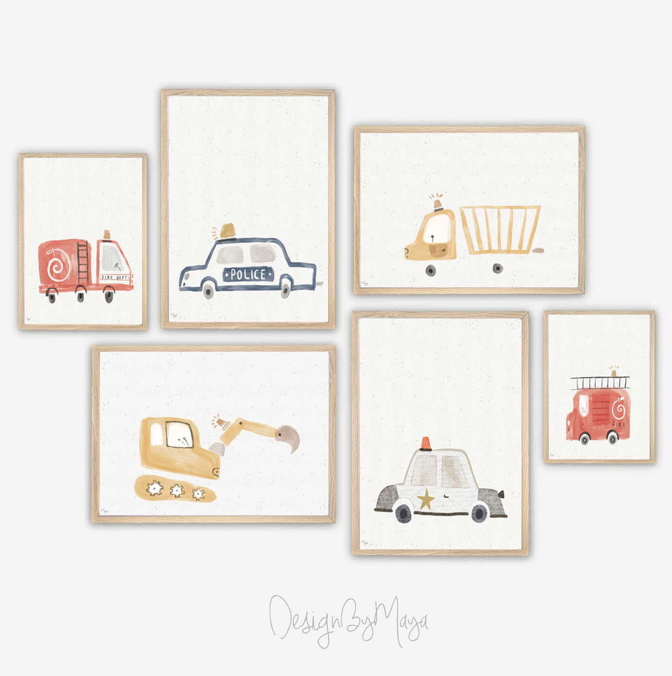Baby-Tier-Drucke – Glanzpapier-Kinderzimmer-Wandkunstdrucke