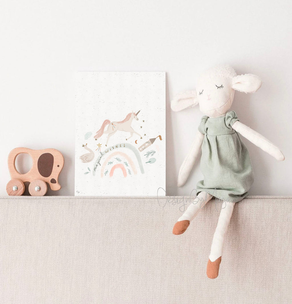 Baby-Tier-Drucke – Glanzpapier-Kinderzimmer-Wandkunstdrucke