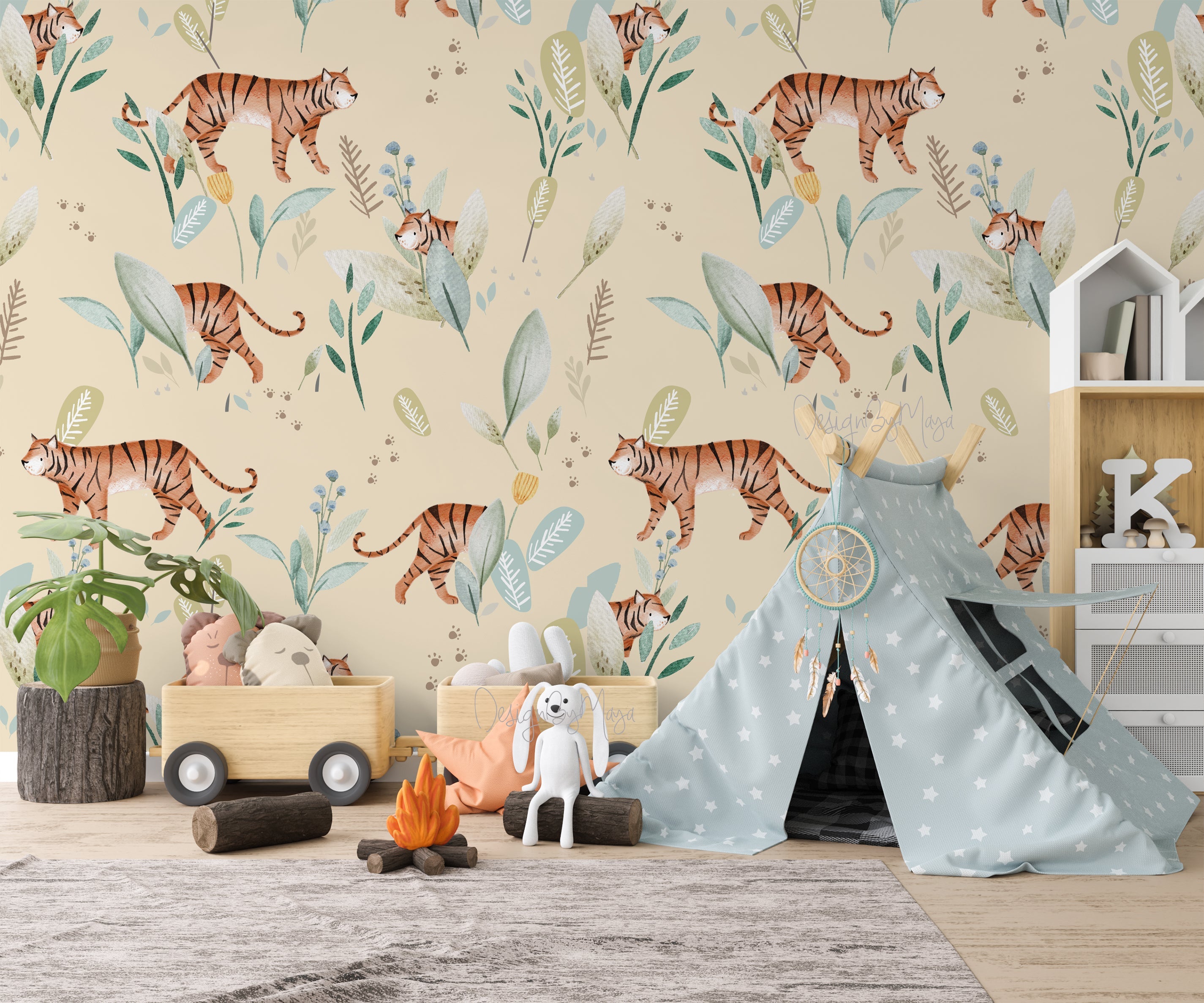 Alphabet-Tapete – Wanddekoration für Kinderzimmer