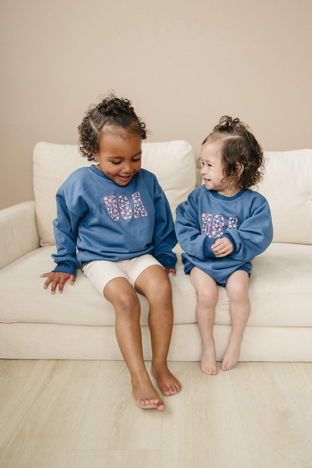 USA Daisy Rundhals-Sweatshirt
