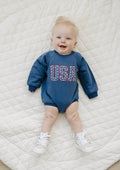USA Stars Sweatshirt-Strampler