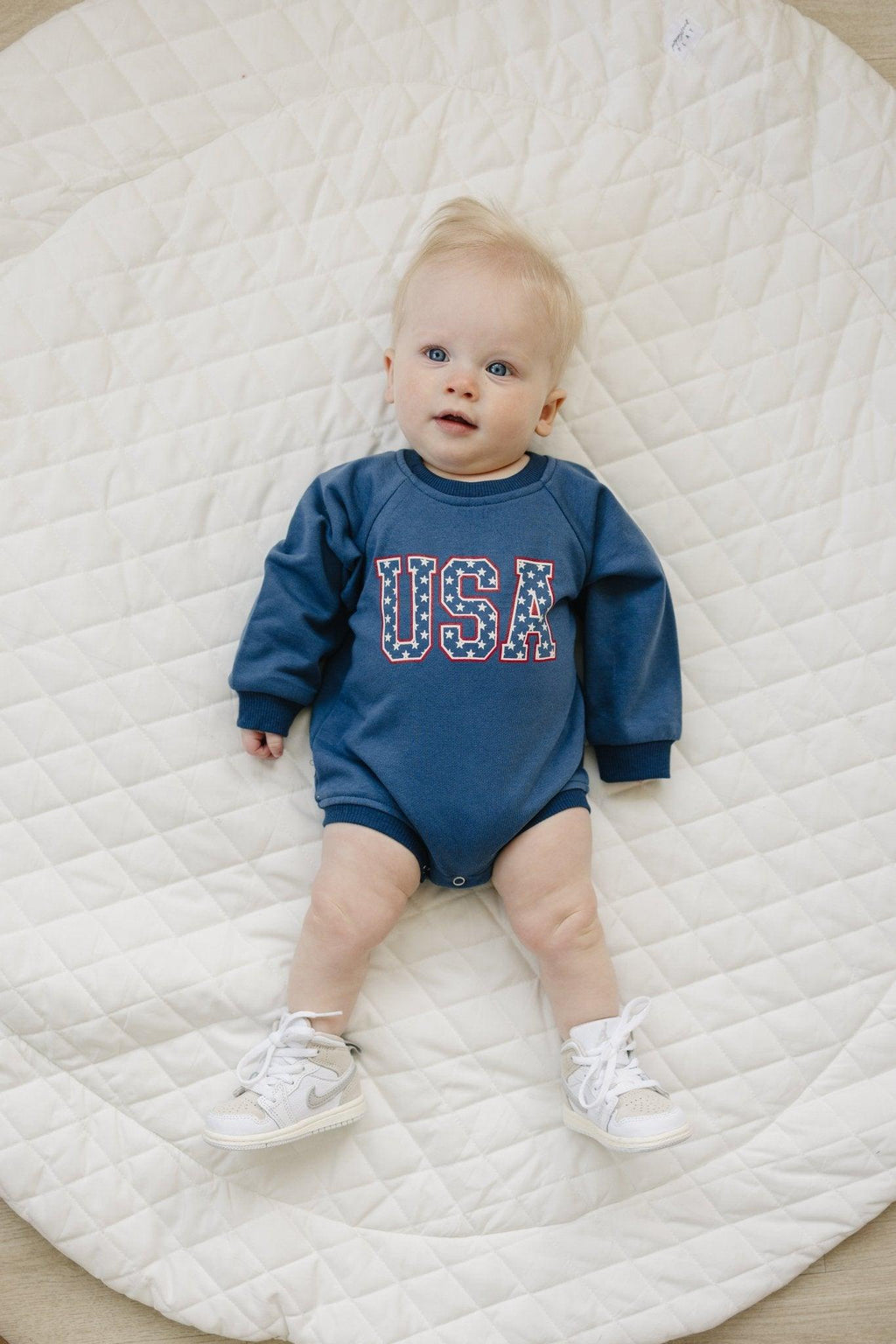 USA Stars Sweatshirt-Strampler