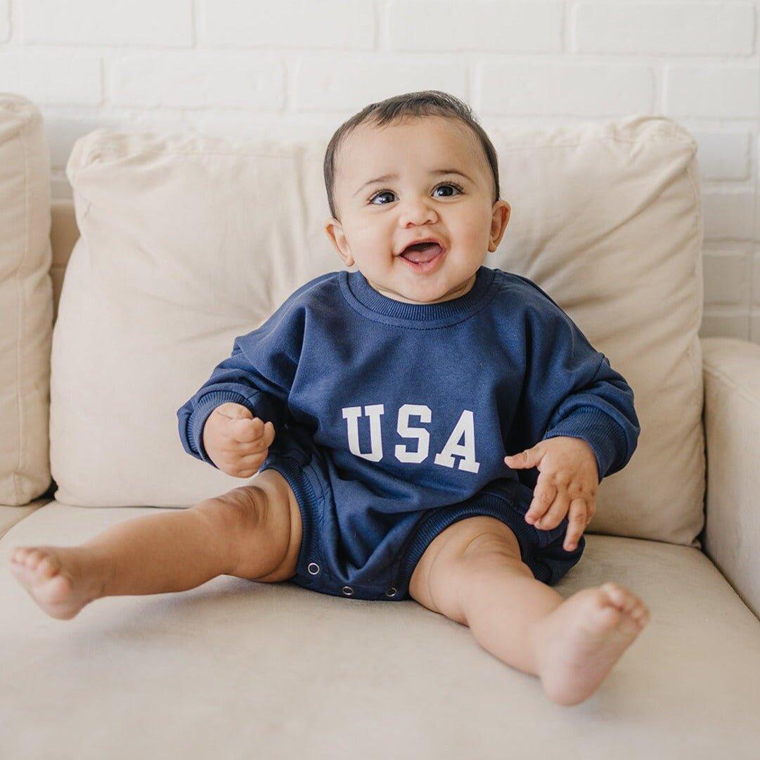 USA Sweatshirt-Strampler – weitere Farben