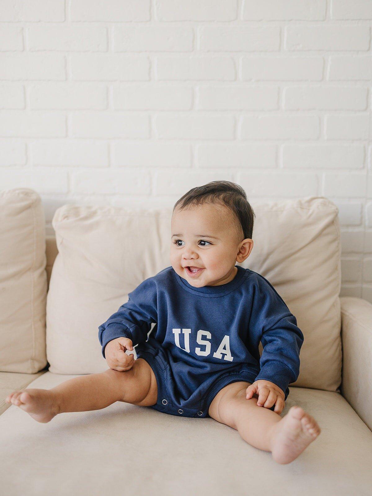 USA Sweatshirt-Strampler – weitere Farben