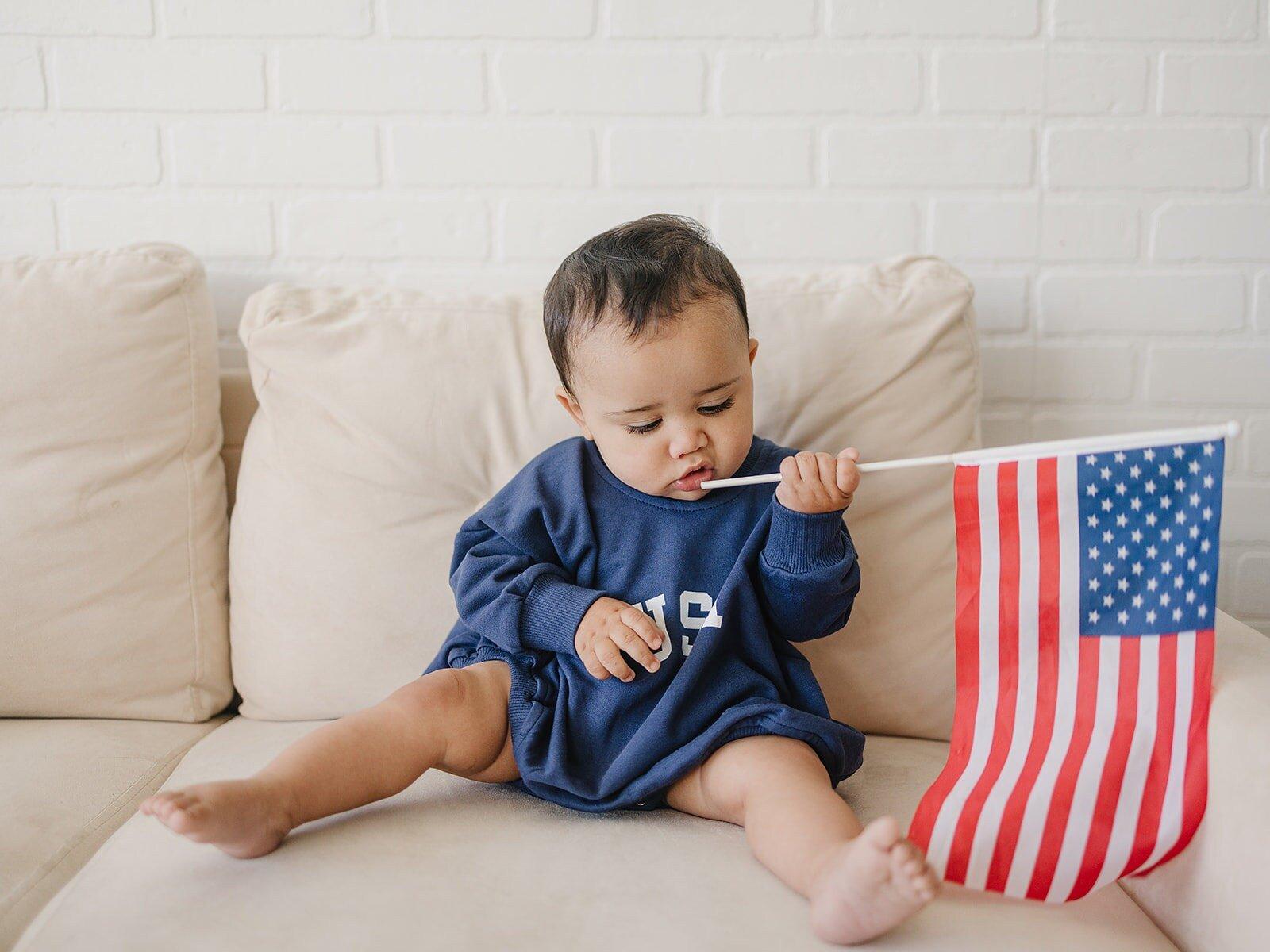 USA Sweatshirt-Strampler – weitere Farben
