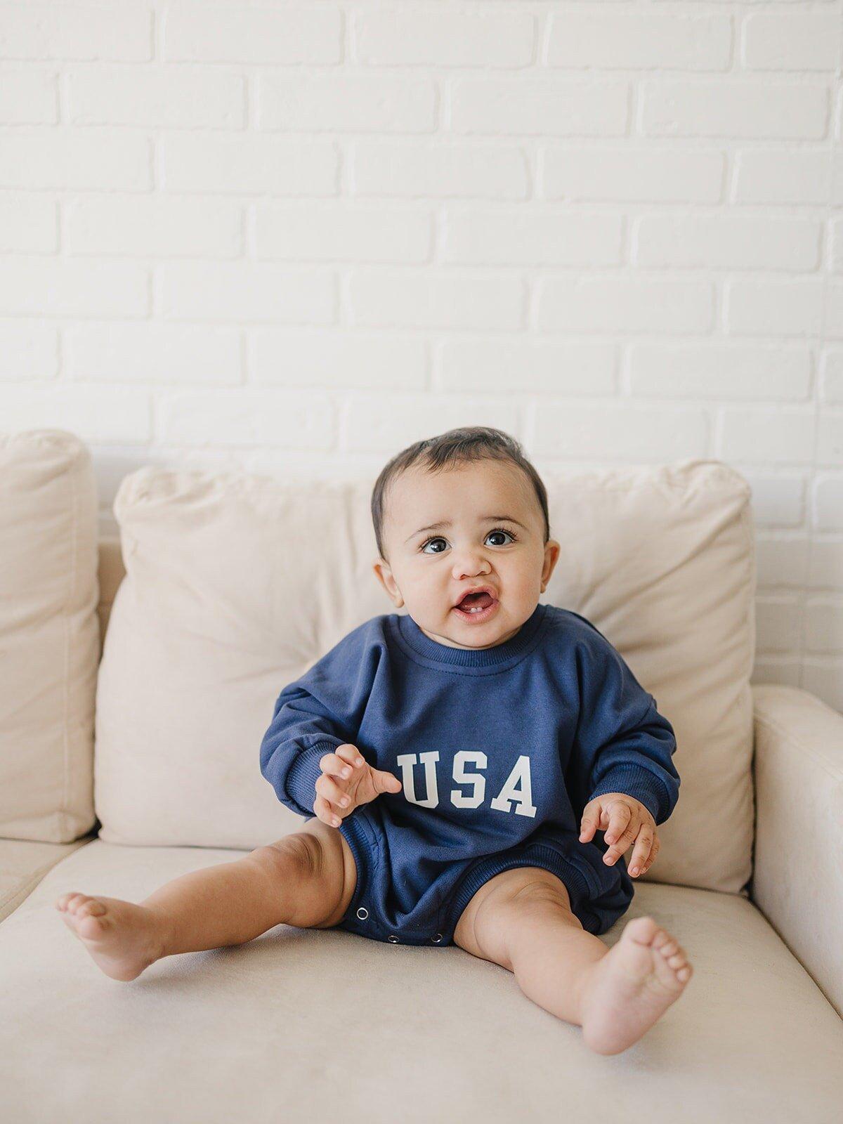 USA Sweatshirt-Strampler – weitere Farben
