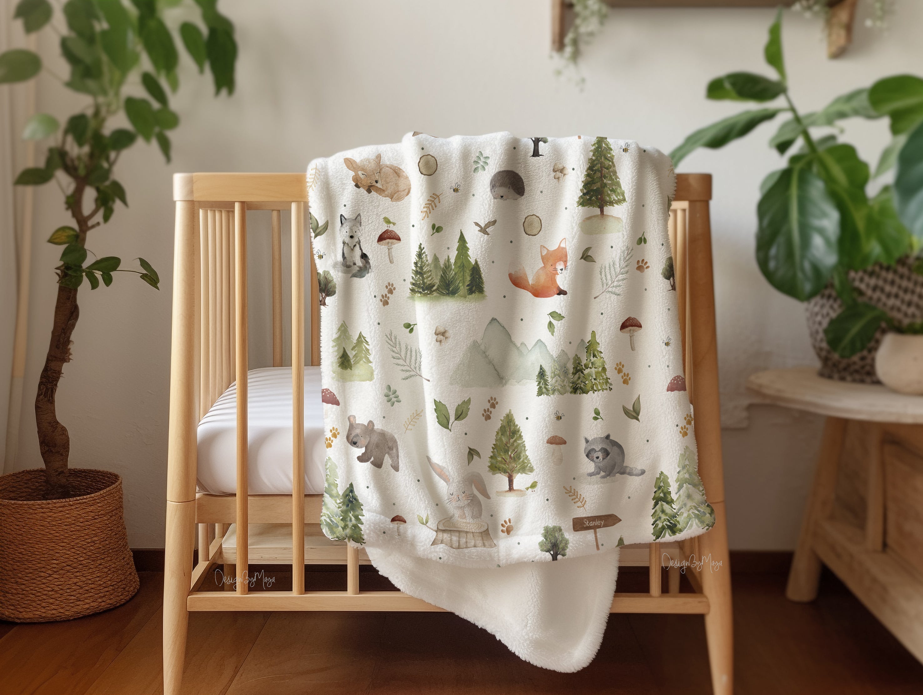 Baby-Tierfarm – Vintage Babydecke