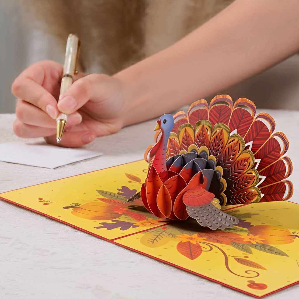 Truthahnpastete für Thanksgiving Pop-Up-Karte